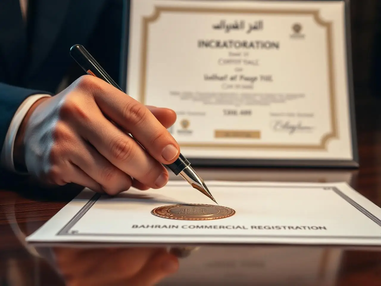 Preparing Bahrain company documents for a founder from Russia